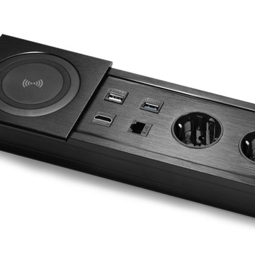 Розетка Spacetronik SPS-S27B V2 для выдвижной столешницы