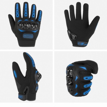 Мотоциклетные перчатки Летние сенсорные перчатки для скутера и велосипеда СИНИЙ L