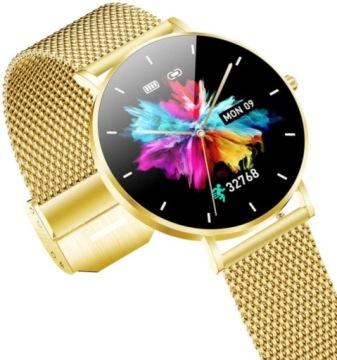 Умные часы MANTA Alexa Lux Gold + ремешок