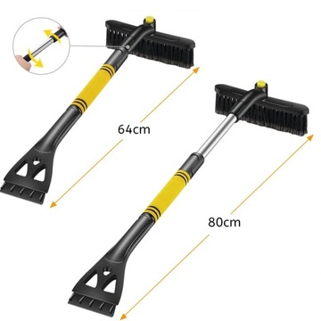 ЩЕТКА ДЛЯ СНЕГА ДЛИННАЯ ЩЕТКА ДЛЯ СНЕГА СО СКРЕБКОМ ДЛЯ ОКОН ЗИМА