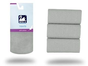 Soft Cotton Wola rajstopy, grey G18, 116-122