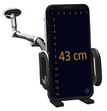 UCHWYT SAMOCHODOWY do telefonu do SZYBY kokpitu deski samochodu DŁUGI 43cm