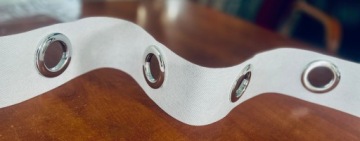 ЛЕНТА ЖЕСТКАЯ 8СМ С Люверсами КОЛЬЦА ЦВЕТА ДЛЯ ШТОР ШТОРА