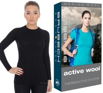 Brubeck TERMICZNA KOSZULKA WEŁNIANA Z MERYNOSA -S