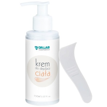 KOMFORTOWY DLA CIAŁA KREM DO DEPILACJI 150ML + SZPATUŁKA