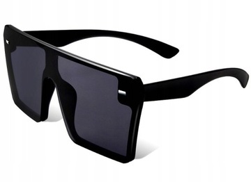 Damskie Przeciwsłoneczne Okulary czarne kwadratowe geometryczne muchy hot