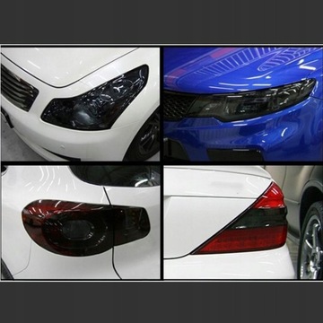 САМОКЛЕЯЩАЯСЯ ПЛЕНКА ДЛЯ ЗАТЕМЛЯЮЩИХ ЛАМП, ТЕМНО-ЧЕРНАЯ 30 х 200см + РАКЛА