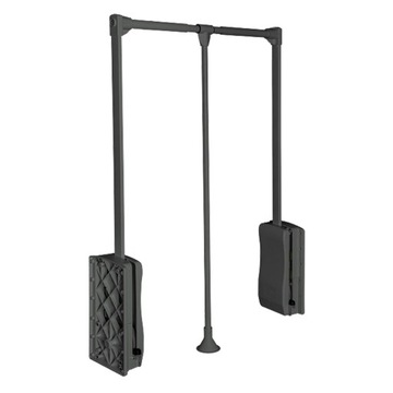 PANTOGRAF REGULOWANY drążek 83-115cm- CZARNY / CZARNY 92-124cm wnęka