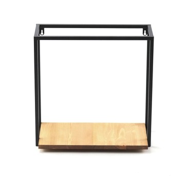 Półka Wisząca Metalowa Kwietnik 24/24/15cm LOFT