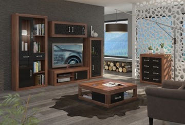 RINGO мебель _15 книжный шкаф 1DSWO, глянцевый фасад