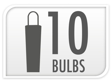 Girlanda Duże Lampki Ogrodowe 7,5 m Zewn 10 szt