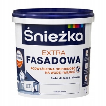 ŚNIEŻKA FASADOWA BIAŁA 1L FARBA ELEWACYJNA