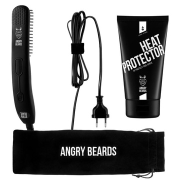 Prostownica do brody Szczotka Angry Beards Beard Straighten Na prezent