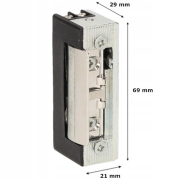 КАССЕТА + ЭЛЕКТРИЧЕСКИЙ ЗАМОК 12В ДЛЯ ВОРОТ С ПАМЯТЬЮ СЛАБОТОКОВЫЙ ЗАМОК АНТРАЦИТОВЫЙ