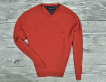 TOMMY HILFIGER Washable Wool Wełniany Sweter / L