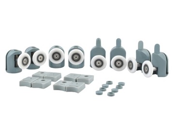 РОЛИКОВЫЕ КОЛЕСА ДЛЯ ДУШЕВОЙ КАБИНЫ НАБОР 8 РОЛИКОВ