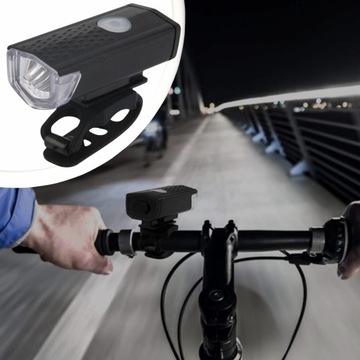 СВЕТОДИОДНАЯ ВЕЛОСИПЕДНАЯ ФОНАРЬ ДЛЯ ВЕЛОСИПЕДА, РУЛЬ, МОЩНАЯ, ПЕРЕЗАРЯЖАЕМАЯ, USB + ЗАДНЯЯ