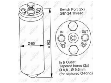 SUŠIČ KLIMATIZACE OPEL MONTEREY A 3.1 3.2 91-98 CAMPO 2.3-3.1 93-01