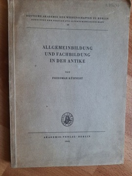 Kuhnert, Allgemeinbildung in der Antike