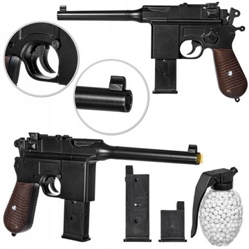 МЕТАЛЛИЧЕСКАЯ КОПИЯ 6ММ РУЖЬЯ BB C55 MAUSER C96 ASG