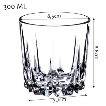 НАБОР ИЗ 6 СТАКАНОВ ДЛЯ НАПИТКОВ ВОДА 300 МЛ