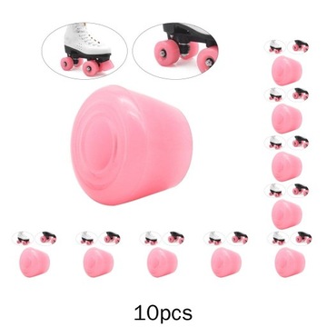 10x Łyżwy PU Top Stopper Wrotki Klocki hamulcowe