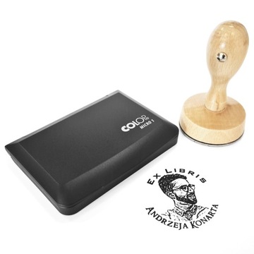 Подарок на день рождения штамп EX LIBRIS Ваше ФОТО 50