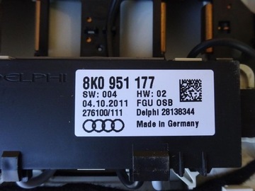 AUDI A4 B8 8K A5 8T LAMPA POLSTROVÁNÍ SENZOR ČERNÁ S-LINE 8T0947135A