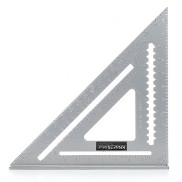 KĄTOWNIK STOLARSKO-CIESELSKI ALUMINIOWY 0-90° 185x180x255MM PRZYMIAR