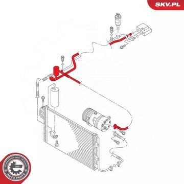 ESEN SKV 54SKV709 PŘÍVOD WYSOKIEGO/NISKIEGO TLAKU KLIMATIZACE