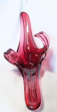 БОЛЬШАЯ ТАРЕЛКА МУРАНО 62 СМ! РОЗОВАЯ ИТАЛИЯ 2,96 КГ