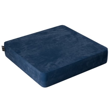 Yellow Tipi Puf Velvet Square granatowy