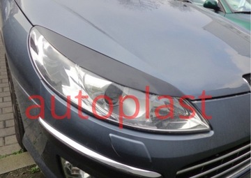Колпачки фонарей Peugeot 407, АБС-пластик