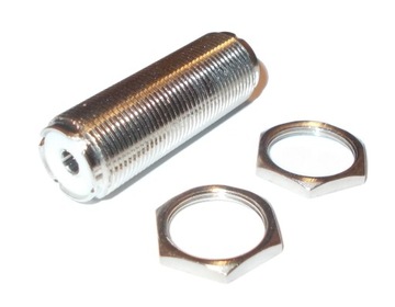 ŁĄCZNIK BECZKA 2x GNIAZDO UC1 UHF do obudowy długość 44mm +2 nakrętki (4235