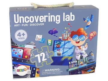 PUZZLE DLA DZIECI UKŁADANKA LABORATORIUM NAUKA 72 ELEM