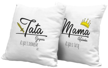 Zestaw Poduszek Prezent Dla Mamy i Taty Rodziców
