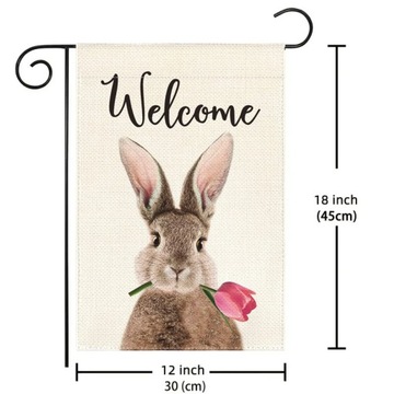 ПАСХАЛЬНОЕ УКРАШЕНИЕ КРОЛИКОВ САДОВОГО ФЛАГА