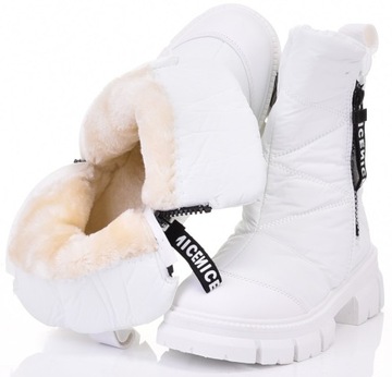 МОДНЫЕ ЖЕНСКИЕ СНЕЖНЫЕ БОТИНКИ, УТЕПЛЕННАЯ ЗИМНЯЯ ОБУВЬ НА ПЛАТФОРМЕ