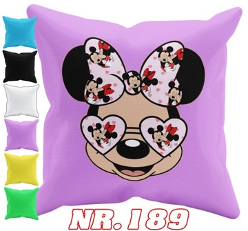 POSZEWKA NA PODUSZKĘ JAŚKA DO PRZEDSZKOLA MYSZKA MINNIE + IMIĘ GRATIS