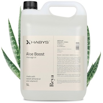 OLEJEK DO MASAŻU REYA ALOE BOOST 5000 ML WITAMINA E UJĘDRNIA NAWILŻA HABYS
