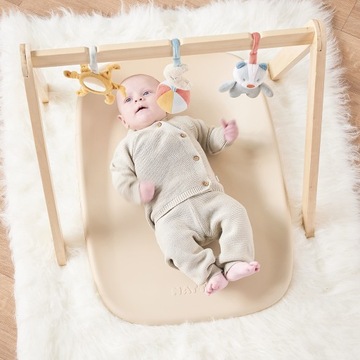 NATTOU Мягкий пеленальный коврик Softy Beige, без BPA, 50x70 см