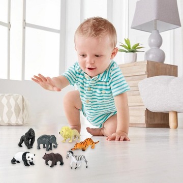 12 упаковок миниатюрных фигурок животных для