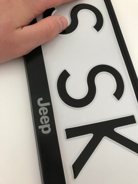 Рамка номерного знака JEEP / 2 шт.
