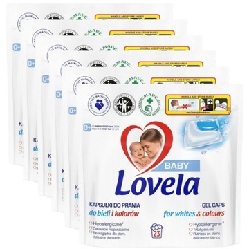 LOVELA Baby Kapsułki do Prania Białe Kolor 138szt.