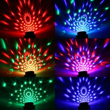 ПРОЕКТОР DISCO BALL, СВЕТОДИОДНЫЙ ОТРАЖАТЕЛЬ RGB