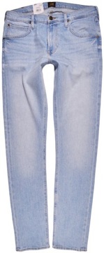 LEE spodnie SKINNY blue REGULAR jeans LUKE _ W32 L34