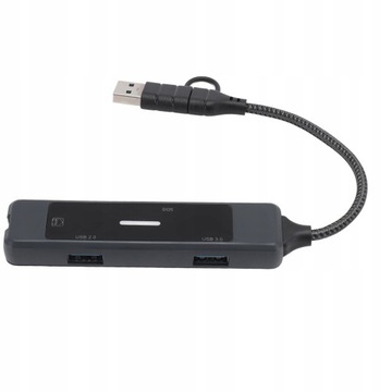 Hub USB 5 w 1 typu C Hub obsługa adaptera USB3.0 USB2.0 100 mb/s RJ45 SQ