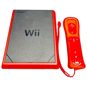 Консоль Nintendo Wii Mini Red, набор аксессуаров, сенсор, игра Mario, кабели