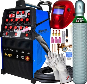 SHERMAN TIG 210 ACDC PULS SPAWARKA 230V MMA TIG HF