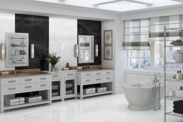 Плитка из керамогранита ONYX БЕЛЫЙ ПОЛИРОВАННЫЙ 60x120 см